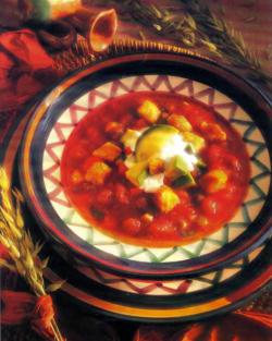 Фото готового супа «Гаспачо»