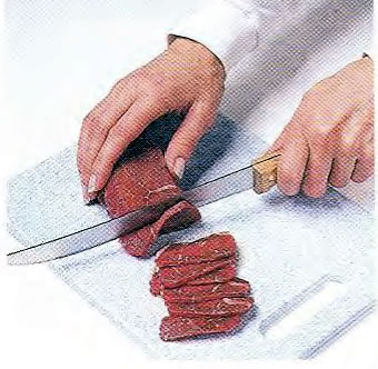 Как нарезать мясо поперек волокон