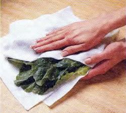Как просушить салат