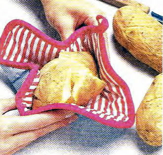 Как сделать на картофеле два надреза