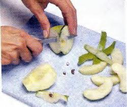 Как нарезать яблоки