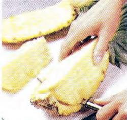 Как очистить и нарезать ананас