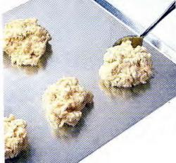 Как выложить тесто для печенья на противень